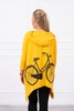 Garstyčių spalvos marškinėliai su dviračio spauda