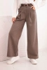 Women's wide-leg pants with a belt fango