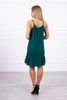 Dress with thin straps green