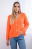 Button-down sweater orange