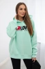 Insulated cotton sweatshirt with a hood Love Mint