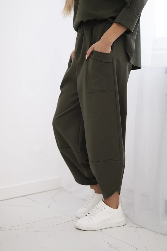 Set Punto Milano Winter Sweatshirt + Hose khaki