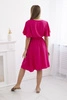 Dress with a plunging neckline fuchsia