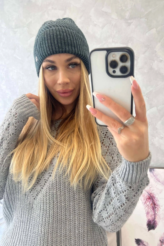 Plonas dangtelis Oliwia K252 grafitas+marinas