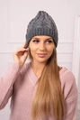 Dámska čiapka Kalina K362 tmavošedý