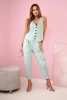 Vest + pants set dark mint