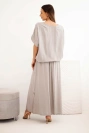 Women's viscose set with blouse and skirt fango