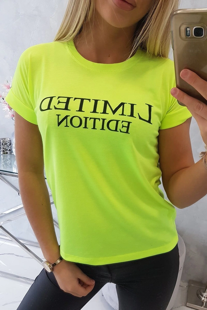 Blúzka Limited edition žltý neón