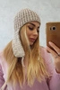 Women's long eared cap Jana K314 beige