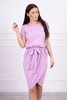 Платье с завязкой, нижняя часть в форме конверта фиолетовый