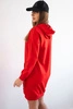Hooded dress red