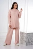 2-piece sweater set powder pink