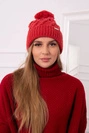 Czapka z polarem Wanda K281 czerwona