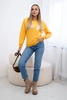 Printed sweatshirt mustard