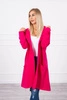 Cape with a hood oversize fuchsia