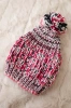 Cap with a pompom Maria K335 fuchsia