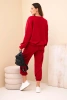 Set sweatshirt + pants butter red