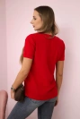 Bedruckte Bluse Perfect red