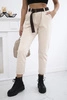 Punto trousers with belt dark beige