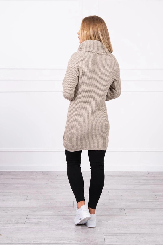 Sweater with golf beige