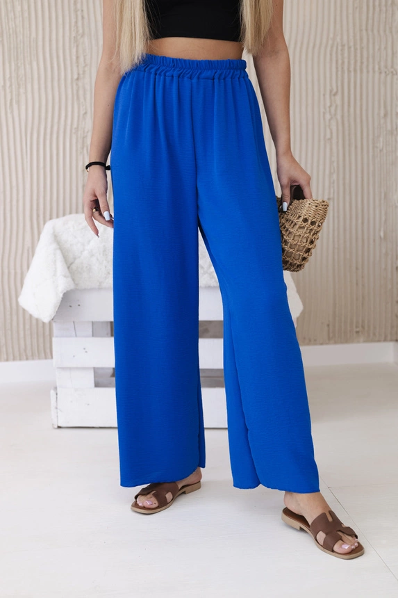 Hose mit weitem Bein kornblumenblau