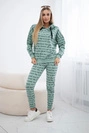 Set with print dark mint