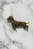 Brooch Dog A-2-21-6 golden color