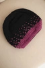 Women's winter wool hat with zirconia K453 graphite