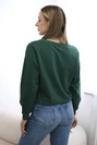 Bedrucktes Sweatshirt Dunkelgrün
