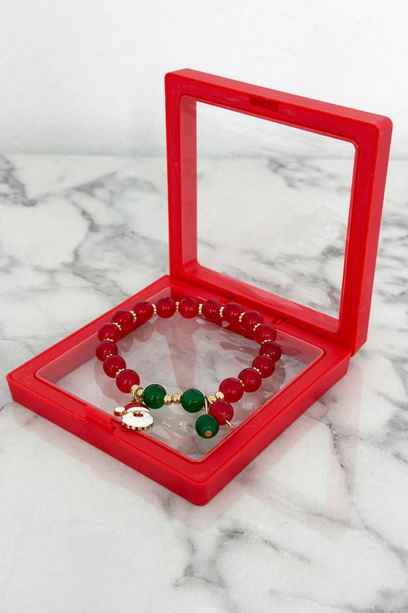 Weihnachtsarmband SL435-202 Kopf des Weihnachtsmanns