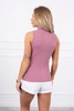 Sleeveless blouse dark pink