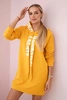 Dress with hood Oversize mustard