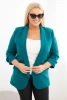 Women's Plus Size Unbuttoned Blazer with Lining XL/2XL sea green