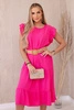 Dress with frills pink