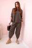 Komplet new punto bluza + spodnie ciemne khaki