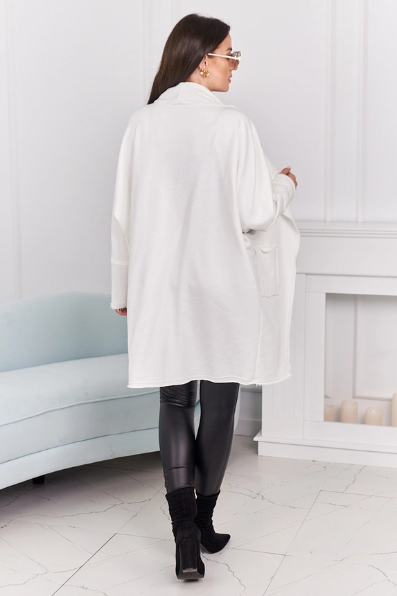 Umhang mit Taschen ecru