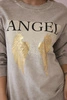 Cotton set Angel sweatshirt + pants beige