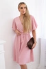 Dress with a plunging neckline dark powder pink