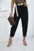 Summer Punto trousers with leg closure black