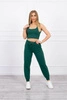 Комплект топ+брюки зеленый