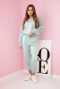 Viskose-Set Sweatshirt + Hose dunkles Mint