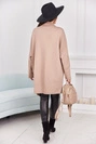Cape with pockets dark beige