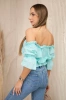 Off-the-shoulder blouse mint