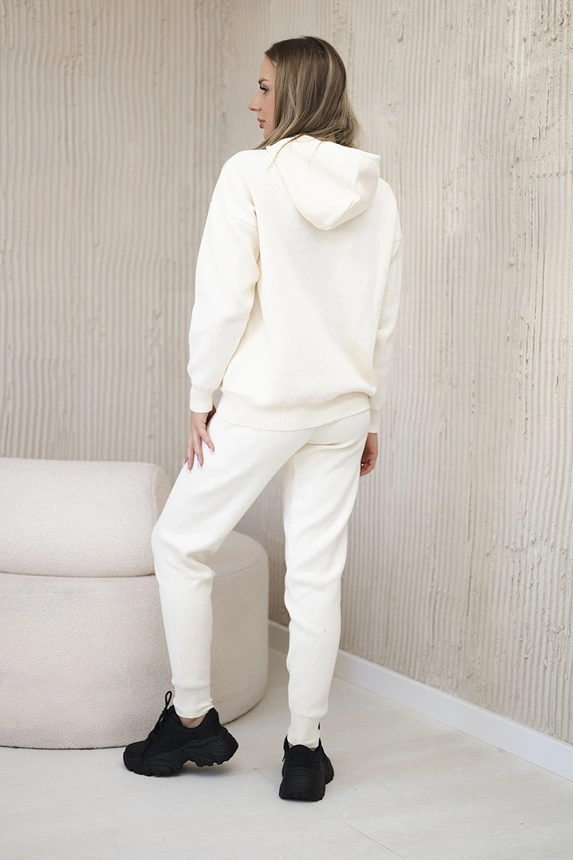 Pullover-Set Sweatshirt + Hose hellbeige