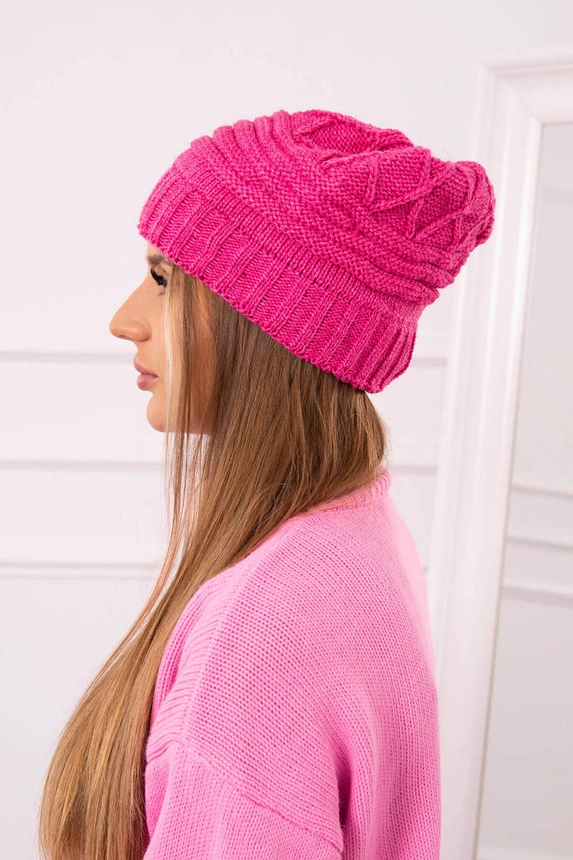 Women's cap Elora K336 dark pink