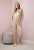 Cotton set Angel sweatshirt + pants camel