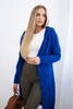 Hooded cardigan cornflower blue