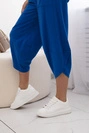 Baumwollset Bluse + Hose kornblumenblau