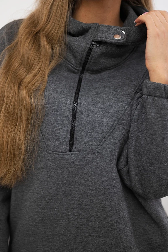 Hooded sweatshirt graphite