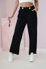 Wide-leg trousers buttery-fabric black